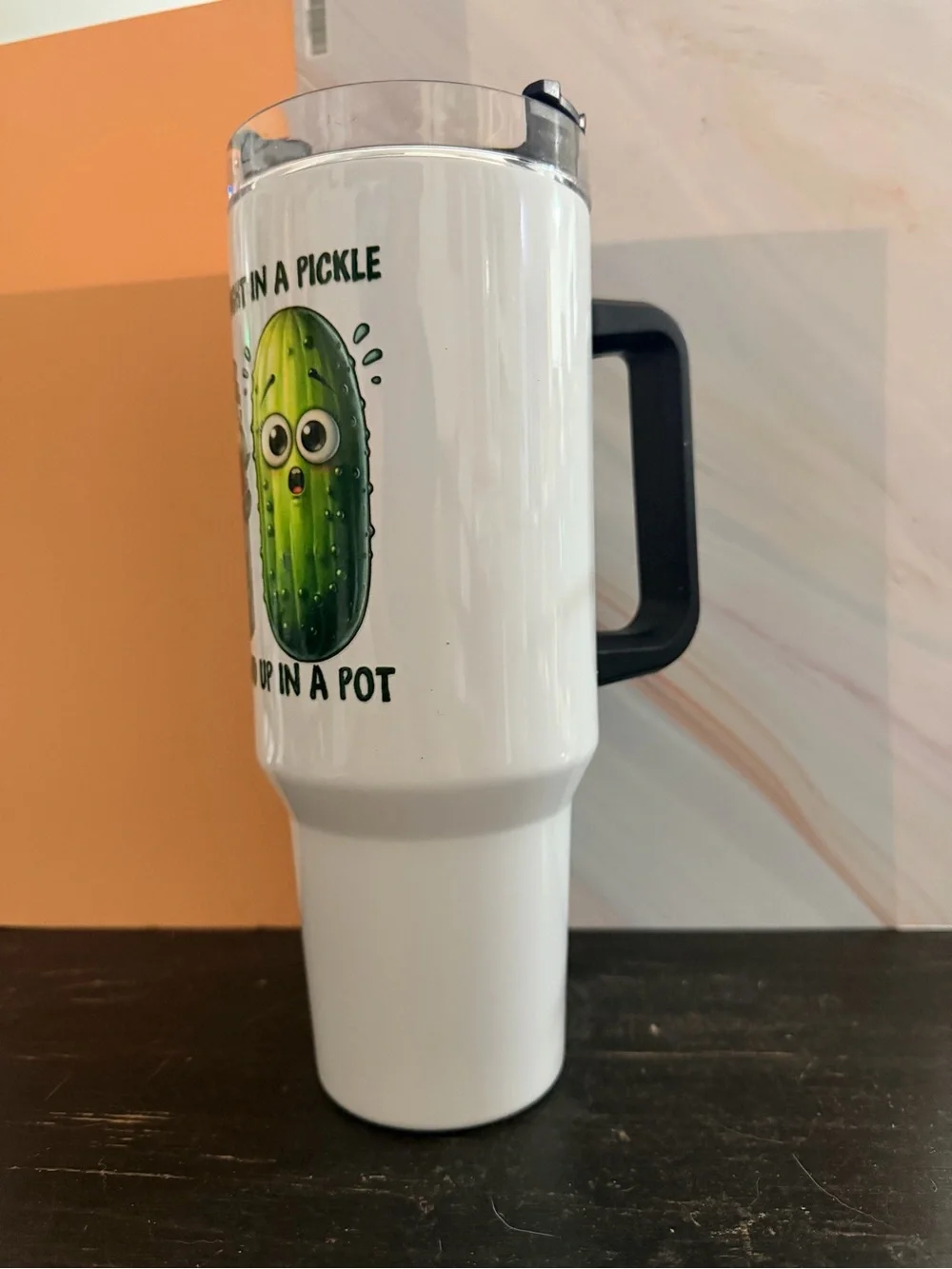 32 oz Don’t Get Caught in a Pickle Lover Stainless Steel Insulated Tumbler